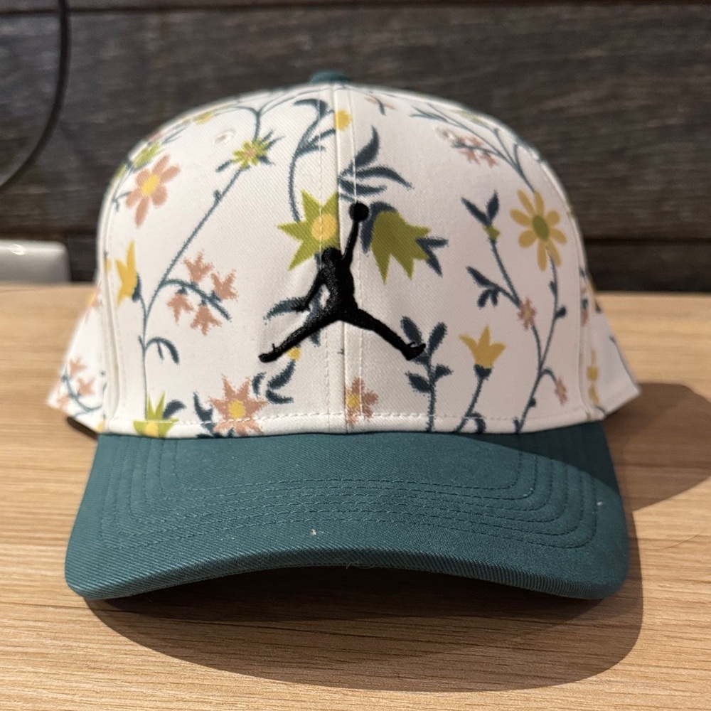 Jordan Floral Cap with Green Brim